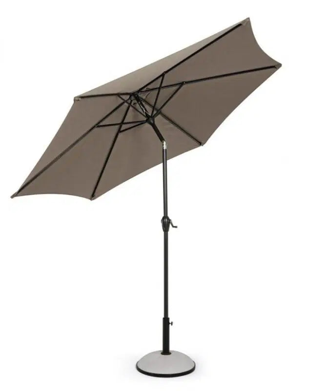 Ombrellone da Giardino Bizzotto Kalife con Snodo e Manovella, Tortora Ø 2,7 m | Design Moderno Outdoor