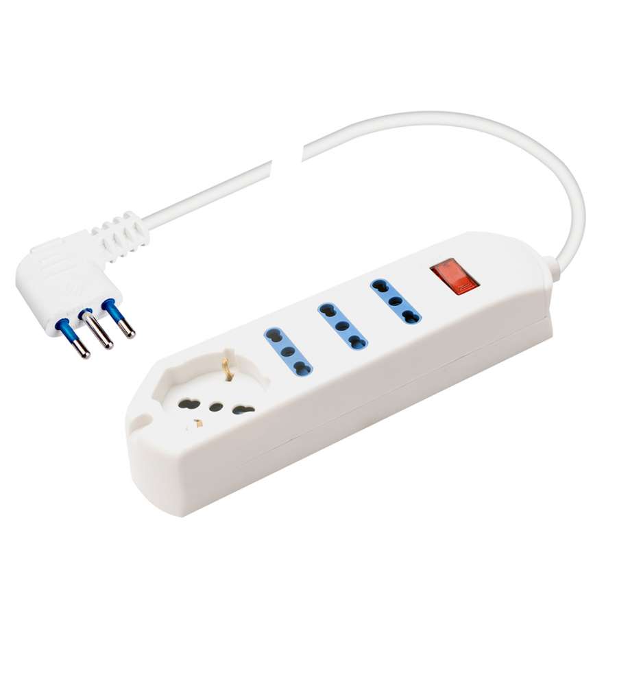Multipresa EVO Quadrupla Polypool: 10/16A + ITA/TED + Sicurezza