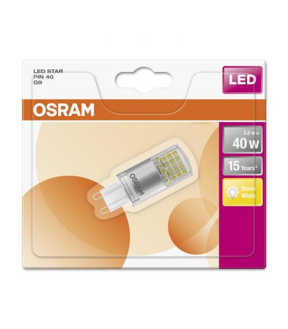 Lampada Lampadina LED Star PIN G9 8W (40W) luce calda Osram
