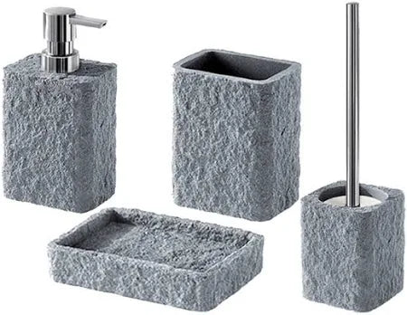 Porta sapone grigio Aries Gedy