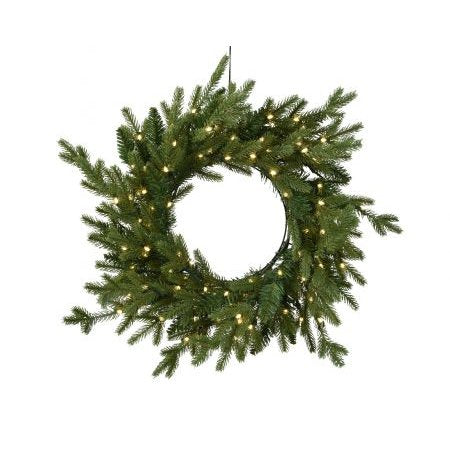 Ghirlanda di Natale LED D.50cm Colore Verde Modello Norway per Esterno Outdoor | Kaemingk