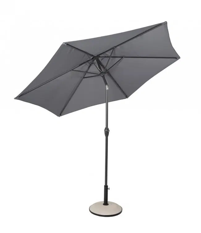Ombrellone da Giardino Bizzotto Kalife con Snodo e Manovella, Grigio Ø 2,7 m | Protezione Solare Outdoor