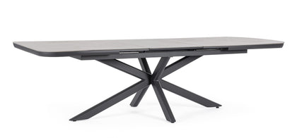 Tavolo da esterno 200-260x100 cm colore antracite "Pascal" Bizzotto