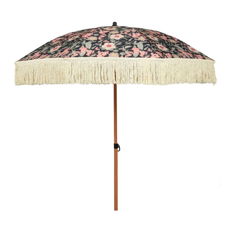 Ombrellone Vintage con Fiori e Frange D.200 Kaemingk - Eleganza e Comfort per il Tuo Spazio Esterno