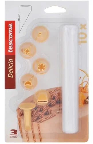 Sac à poche con 6 beccucci Delícia Tescoma (Set 10 pezzi)