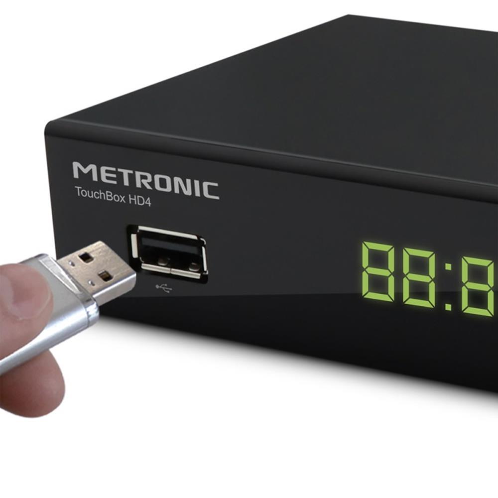 Ricevitore satellitare HD Free-to-Air Touchbox HD4 con funzione PVR Metronic