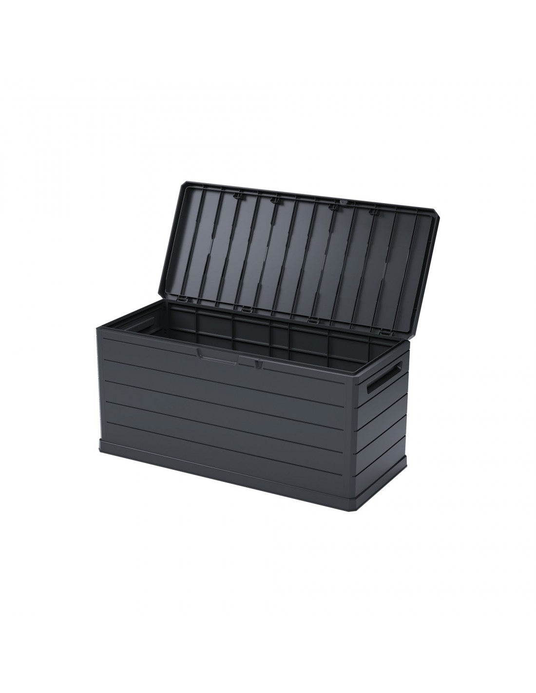 Baule Multiuso Artplast 350 Litri Grigio/Nero, Contenitore da Esterno Lucchettabile 96x53x57 cm | Artplast