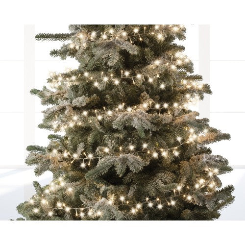 Catena Luminosa LED 8 Funzioni Lunghezza 1600 cm (16 Metri) Cavo Trasparente Luce Calda (Warm White) | Kaemingk