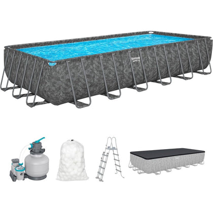 Piscina APX365 732x366x132 Marmo Scuro con Sabbia Bestway
