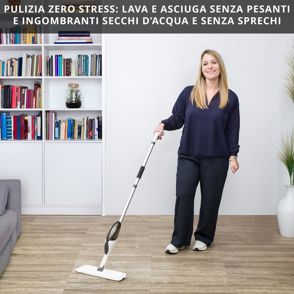 Spray Mop Kasanova 500ml Bianco: Pulizia Pavimenti Facile e Veloce