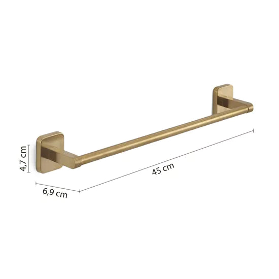 Portasalviette da bagno 45cm oro Tonga Gedy