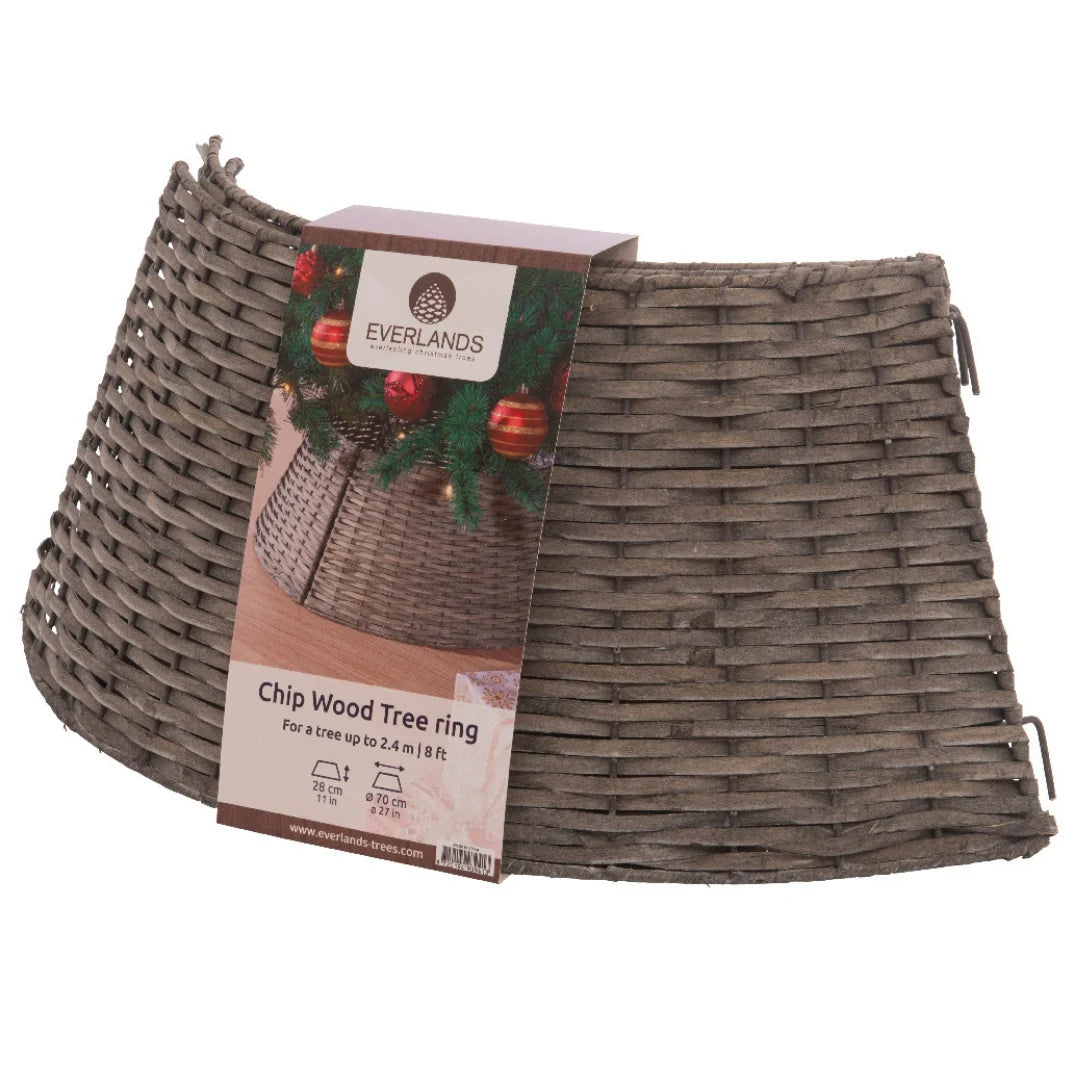 Copri Base per Albero di Natale Colore Grigio Diametro 70cm | Kaemingk