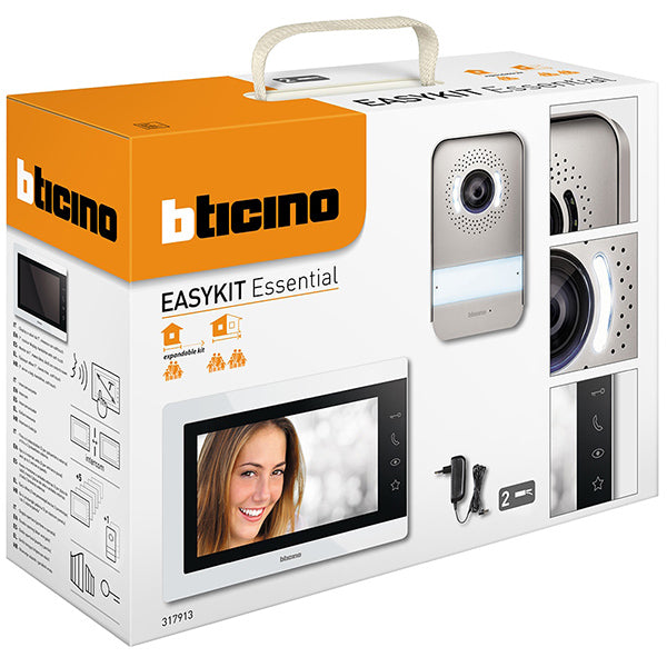 Videocitofono kit 2 fili mono/bi familiare 7