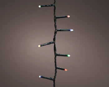 Catena di Luci di Natale LED Compact 7,5 Metri Luce Soft Multi (Multicolore Tenue) con 8 Giochi di Luce | Kaemingk