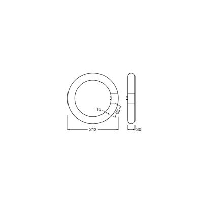 Circolina LED T9 11W luce neutra 4000K Osram