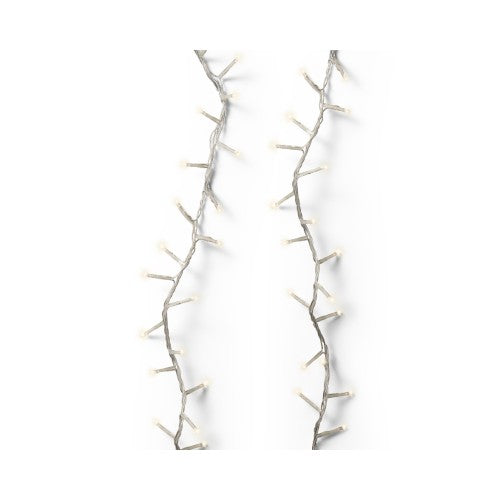 Catena Luminosa LED 8 Funzioni Lunghezza 1600 cm (16 Metri) Cavo Trasparente Luce Calda (Warm White) | Kaemingk