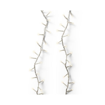 Catena Luminosa LED 8 Funzioni Lunghezza 1600 cm (16 Metri) Cavo Trasparente Luce Calda (Warm White) | Kaemingk