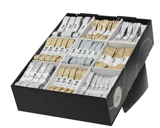 Nastri Natalizi in Poly Poliestere Assortiti Lunghezza 400cm | Kaemingk