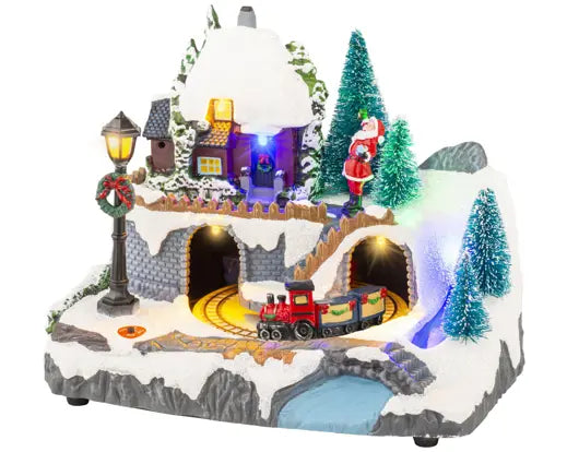 Villaggio Natalizio Decorativo 13x20x18 cm Modelli Assortiti Kaemingk