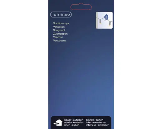 Set 12 Ventose Trasparenti con Gancio Ø 3,5 cm per Luci e Decorazioni Natalizie Lumineo Kaemingk