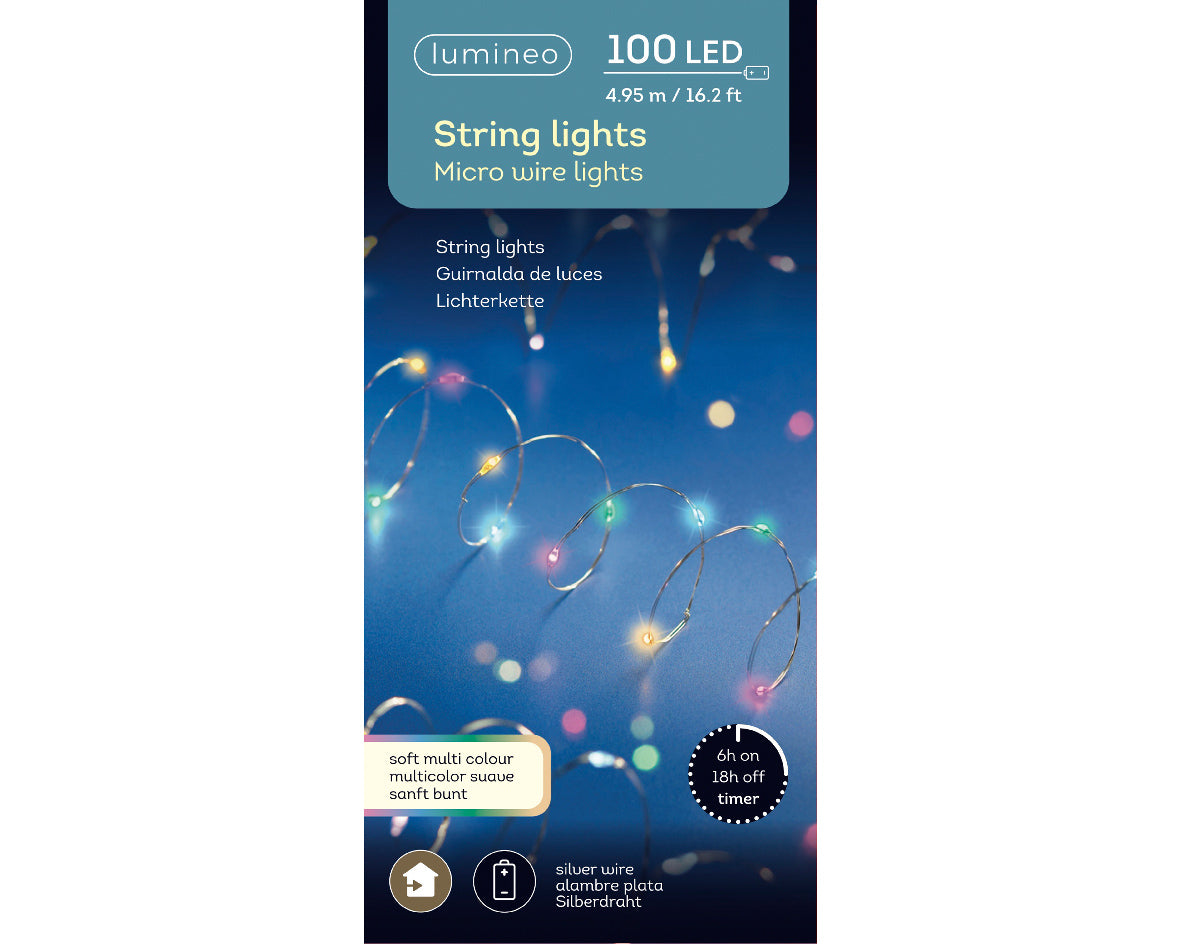 Striscia led da 5 metri con 100 led sottile da decorazione Kaemingk