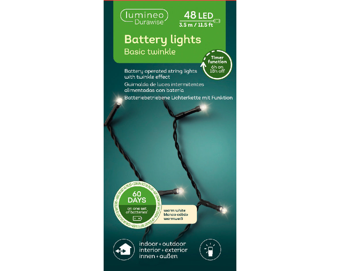 Luci di natale per albero multicolore Lun.350cm 48Led Kaemingk