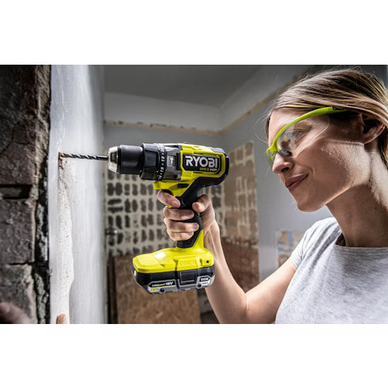 Trapano Avvitatore con Percussione Ryobi RPD18X-1C50S 18V ONE+ HP Brushless, 95 Nm con Batteria 5,0 Ah e Valigetta | Ryobi