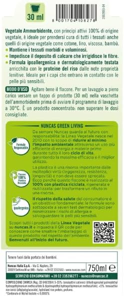 Ammorbidente vegetale concentrato per bucato Nuncas (750 ml)