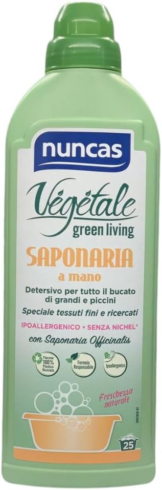 Detersivo liquido ipoallergenico per bucato di grandi e piccini Nuncas (750 ml)