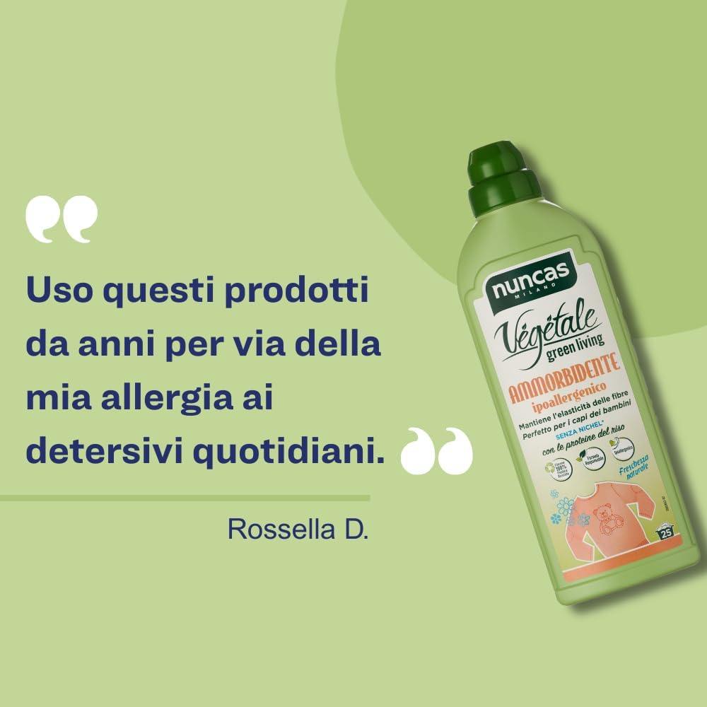 Ammorbidente vegetale concentrato per bucato Nuncas (750 ml)
