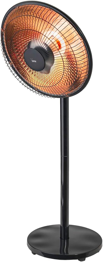 Stufa radiante a parabola Solemio HR320 , Lampada riscaldante, Stufa radiante infrarossi, Stufa portatile, Potenza regolabile, Oscillazione automatica, Con interruttore di sicurezza ribaltamento | Bimar