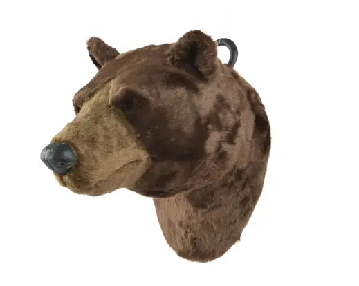 Testa di Orso Natalizia Decorativa Marrone in Resina 41x26x37cm H | Kaemingk