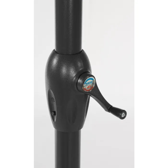 Ombrellone da Giardino Bizzotto Yes Kalife Ø 300 cm, Struttura Antracite e Telo Poliestere Ecru