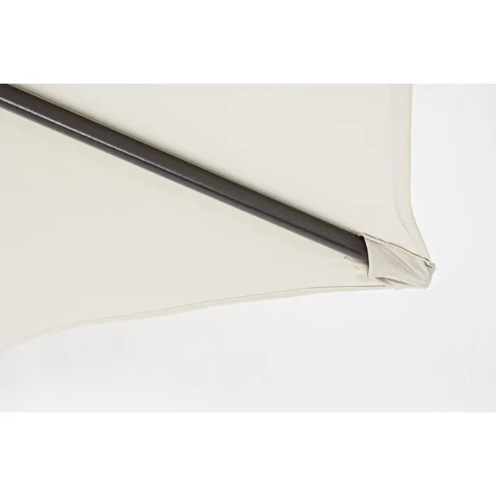 Ombrellone da Giardino Bizzotto Yes Kalife Ø 300 cm, Struttura Antracite e Telo Poliestere Ecru