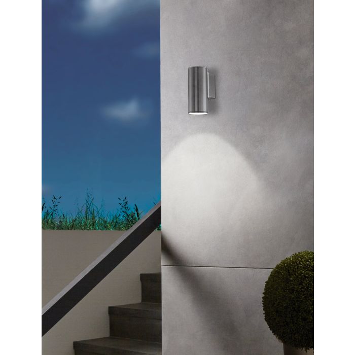 Applique LED da esterno Riga GU10 3W antracite IP44 Eglo