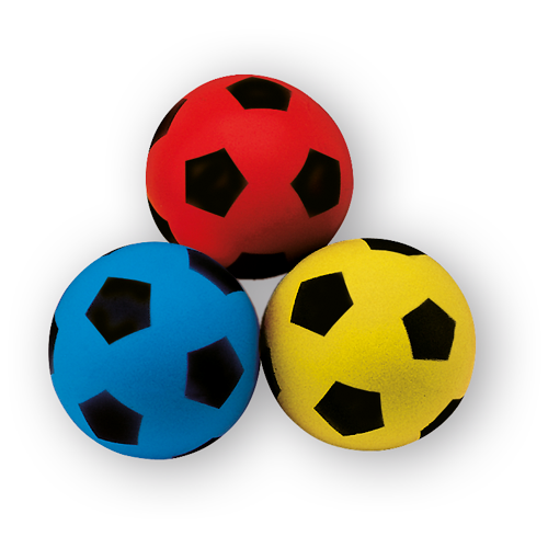 Palla Giocattolo Morbida (Soft) Diametro 12 cm in Spugna, Colori Assortiti, Ideale per Interni | Kasanova