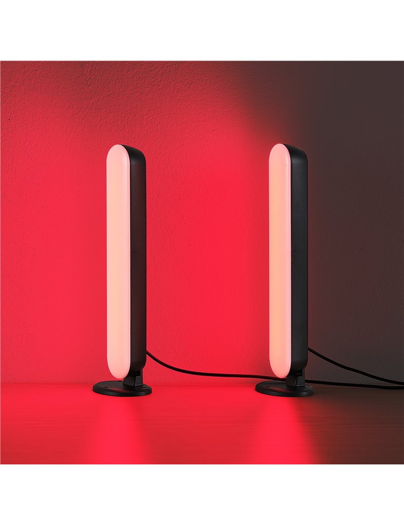 Set 2 Lampade da Tavolo e Applique LED EGLO con Telecomando, Multifunzione Luce Bianca + RGB Dinamica e Controllo Intensità | EGLO