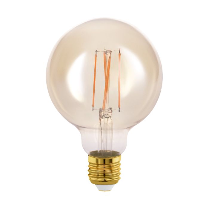 Lampadina LED G95 4W luce calda colore 2200K Globo