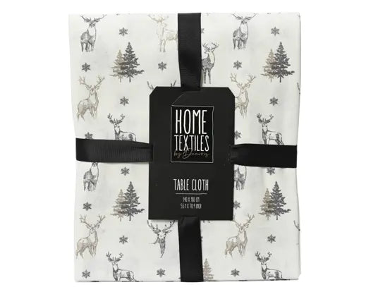 Tovaglia Natalizia Rettangolare 180x140cm Colore Sabbia | Kaemingk