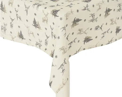 Tovaglia Natalizia Rettangolare 180x140cm Colore Sabbia | Kaemingk