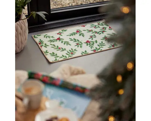 Zerbino Natalizio Antiscivolo 40x60 cm con Fantasie di Natale 6 Modelli Assortiti Decoris Kaemingk