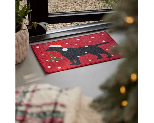 Zerbino Natalizio Antiscivolo 40x60 cm con Fantasie di Natale 6 Modelli Assortiti Decoris Kaemingk