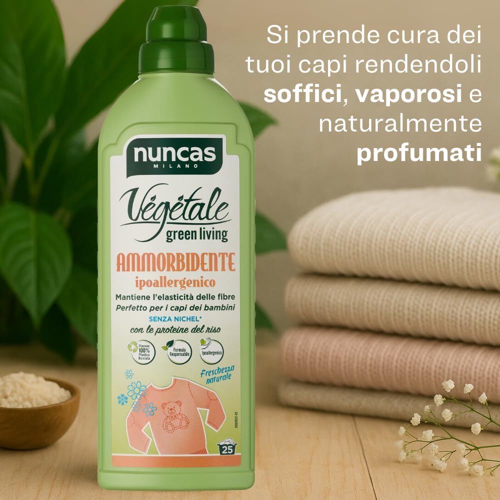 Ammorbidente vegetale concentrato per bucato Nuncas (750 ml)