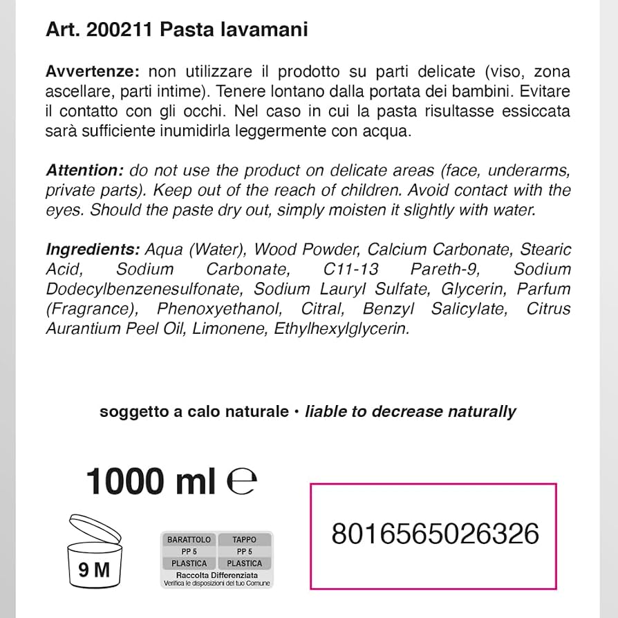 Rhütten Taken Pasta Lavamani al Limone 1 kg Sgrassante
