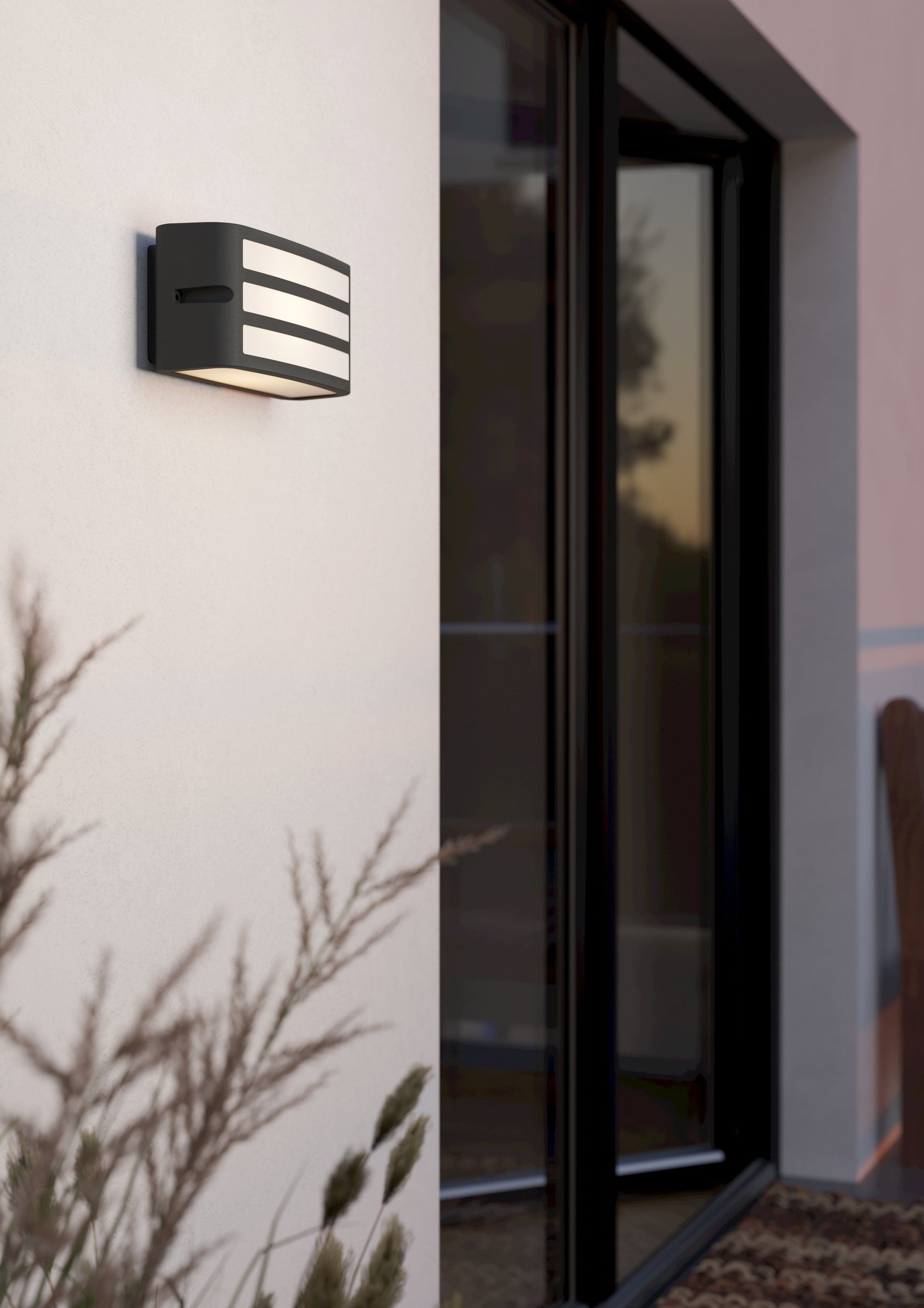 Applique da esterno Camarda E27 alluminio antracite IP54 Eglo
