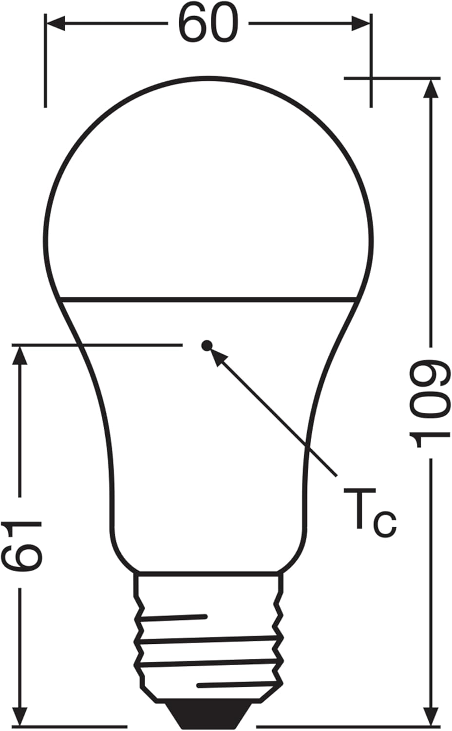 Lampadine LED Classic A E27 75W luce calda 3 pezzi Osram