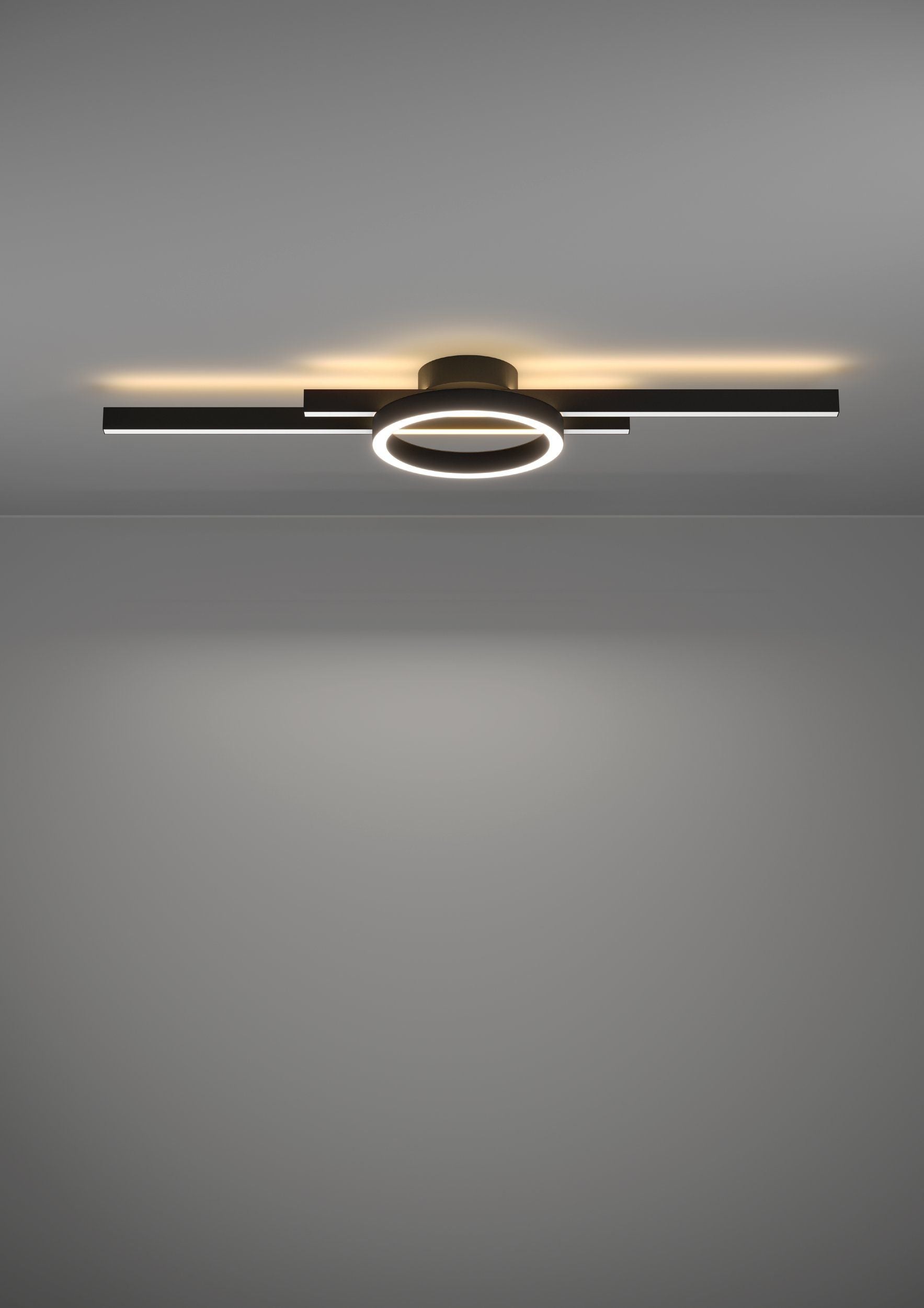 Lampadario plafoniera led amandalo colore nero Eglo