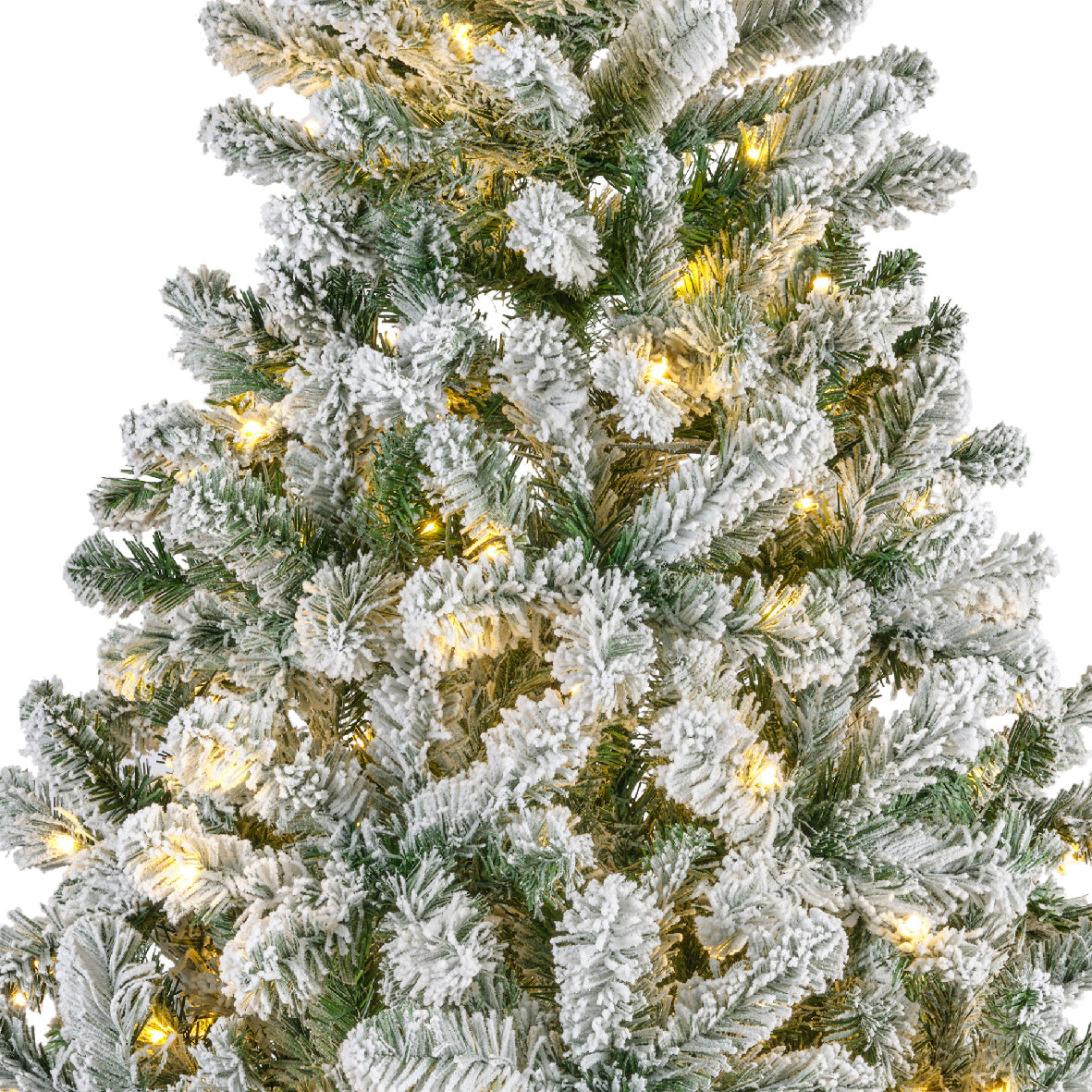 Albero di natale con led integrati dia137cm Alt.210cm green Kaemingk