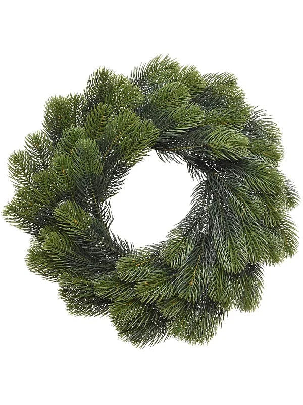 Ghirlanda di Natale D.50cm Colore Verde Modello Winnipeg per Esterno Outdoor | Kaemingk