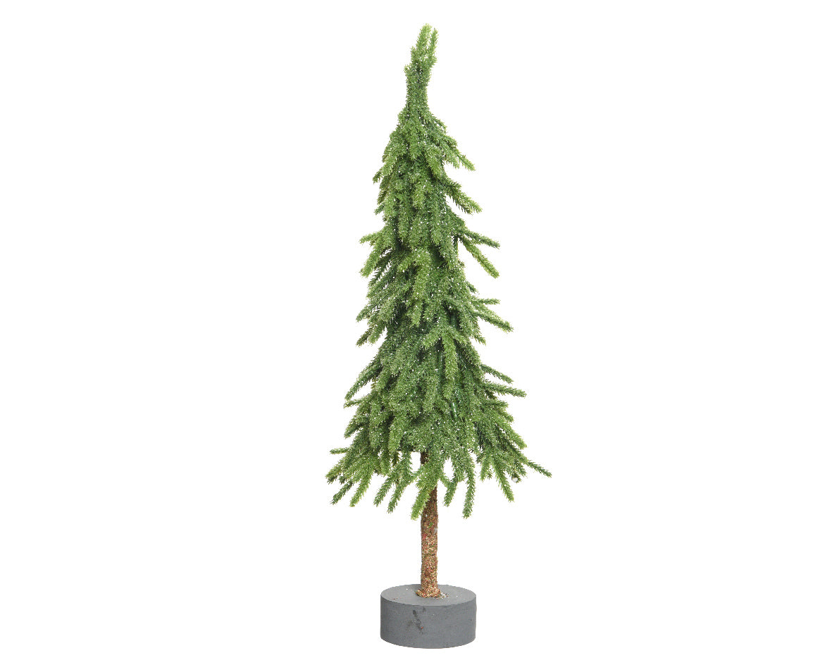 Mini albero gnomo glitterato da interno dia13cm Alt.45cm Kaemingk